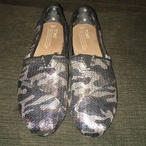 Toms sequin black camo